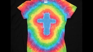 How To Tie Dye A Cross Design [upl. by Otilrac37]