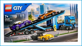 LEGO City 60408 Car Transporter Speed Build [upl. by Petuu]