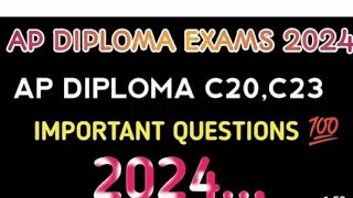 AP DIPLOMA C23 CME BRANCH DBMS SUBJECT IMPORTANT QUESTIONS [upl. by Wemolohtrab979]