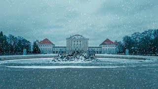 Nymphenburg Palace Winter Munich 2021  4K Walking Tour [upl. by Geirk]