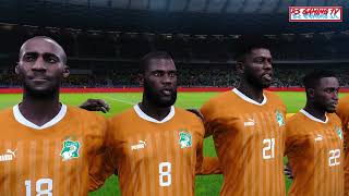 Côte dIvoire vs Zambia  Africa Cup of Nation Qualifiers  Full Match  Realistic PES Gameplay [upl. by Rihana210]