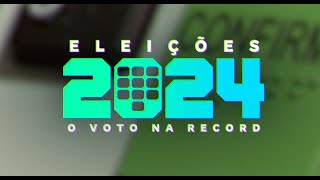 ELEIÇÕES 2024  O VOTO NA RECORD AO VIVO [upl. by Mudenihc]