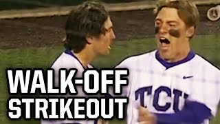 TCU wins on a walkoff strikeout a breakdown [upl. by Ayotan864]