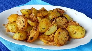 EASY ROAST POTATO How To Make Roasted Potatoes With Crispy Onion Recipe Video [upl. by Nnylanna]