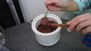 How to Melt Chocolate in a Crock PotEasy Chocolate Covered Pretzels Sticks amp Twizzlers [upl. by Ahsyia264]