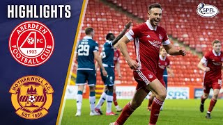 Aberdeen 20 Motherwell  Considine Scores as Polworth Sees Red  Scottish Premiership [upl. by Nnyleahs]