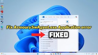 How to fix ArmourySwAgentexe Application error  2024 [upl. by Savart]