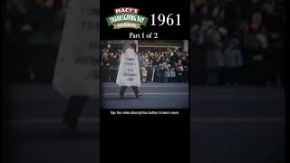 Macys Thanksgiving Parade 1961  part 1 of 2 shorts [upl. by Atiraj]