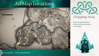 Chipping Away All Locations Only Map Best Guide For Missing Locations  Assassins Creed Valhalla [upl. by Atirb]