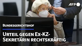 Bundesgerichtshof Urteil gegen ehemalige KZSekretärin rechtskräftig  AFP [upl. by Acinorej35]