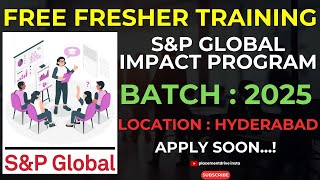 FREE Training Program at SampP Global  Software Engineer  Freshers Guide to IT Careers 2024 [upl. by Yrojram]