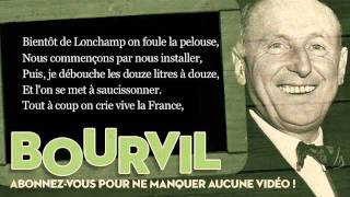 Bourvil  En revenant de la revue  Paroles Lyrics [upl. by Nongim]