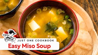 Learn to Make Classic Miso Soup 味噌汁 [upl. by Marcelle]