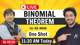 Binomial Theorem  One Shot  By GB Sir [upl. by Lach]