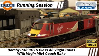 Hornby R3390 Class 43 HST in Virgin Trains East Coast livery with TTS DCC Sound HD [upl. by Issi]