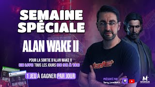 ⚠️ Du 20 au 25 octobre live spécial Alan Wake 1 amp 2 de 9h à 18 h avec un jeu à gagner par jour [upl. by Ardnasal]