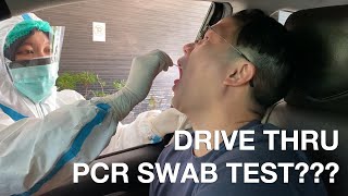 DRIVE THRU PCR SWAB TEST AM I POSITIVE JVLOG [upl. by Ramilahs190]