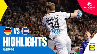 Their first Main Round win  Germany vs Iceland  Highlights  Mens EHF EURO 2024 [upl. by Marciano]