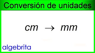 Convertir centímetros a milímetros Conversión de unidades 472 [upl. by Lerraf805]