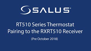 RT510 Series Thermostat  Pairing To The Receiver Pre October 2018 [upl. by Eustache]