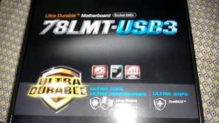 Unboxing placa mãe GIGABYTE 78LMTUSB3 [upl. by Anividul]