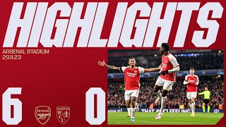 INTO THE UCL LAST 16  Arsenal vs Lens 60  Havertz Jesus Saka Martinelli Jorginho [upl. by Corrianne]