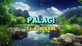 PALAGI  TJ MONTERDE Lyrics [upl. by Sewoll461]