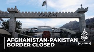 Main AfghanistanPakistan border crossing closed after guards exchange fire [upl. by Aiotal]