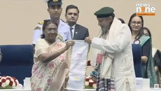 Mithun Chakraborty Honored with Dadasaheb Phalke Award at 70th National Film Awards News9 [upl. by Odlabso]