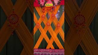 Haldi background decor decoration Haldi ceremony [upl. by Oivaf110]