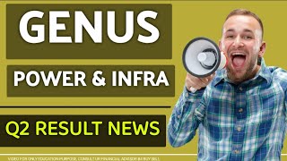 GENUS POWER Q2 RESULT NEWS genuspower hplelectric gmrinfrasharenews adanipowernews [upl. by Ayotaj660]