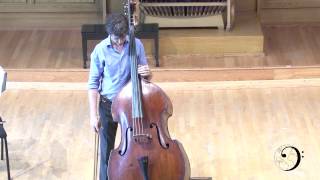 Scott Dixon Double Bass Bach Cello Suite 2 and Scodanibbio [upl. by Ettenay]