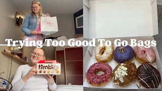 Trying Too Good To Go Bags  Tim Hortons Krispy Kreme Millies Cookies amp Waitrose [upl. by Margareta]