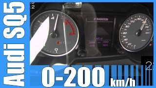 Audi SQ5 30 BiTDI 0205 kmh FAST Acceleration Test Autobahn Beschleunigung [upl. by Ennagroeg368]