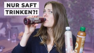 Das passiert wenn man 3 Tage nur Saft trinkt  SAFTKUR FASTEN🧃😫 [upl. by Enerod]