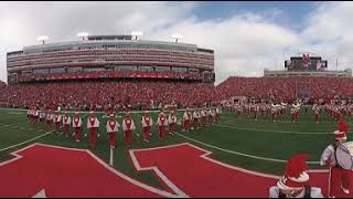 Cornhusker Marching Band Pregame in 360° [upl. by Airotnahs336]