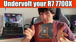 Undervolt your Ryzen 7 7700X for more FPS and Lower Temperature [upl. by Leviram]