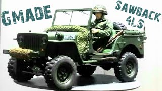 Gmade Sawback 4LS Jeep Willys Build process slideshow Dukw tires [upl. by Feodora]