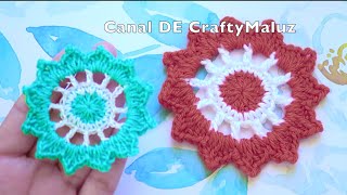 CROCHET TUTORIAL Aplicación de crochet fácil Como hacer carpeta tejida fácil Motivó a crochet [upl. by Atnod924]