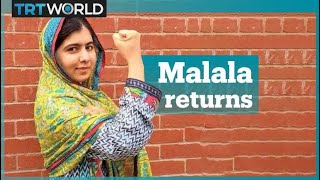 Malala Yousafzai returns to Pakistan [upl. by Eniac]