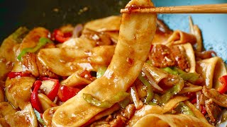 Pulled Noodles 水扯麵  深夜好想好想好想吃麵，那就做一鍋簡單的水扯面，配合五花肉香發財了，太快樂了！！！【日食記Seans Kitchen】 [upl. by Nimsay]