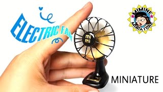 ENG Sub Miniature DIY  Real Electric fan  Mimine Miniature [upl. by Elawalo]