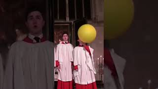 Choir Boy Uses Helium During Performance shorts trending memes [upl. by Becca]