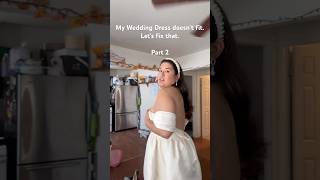 My wedding dress sleeves don’t fit elopementdress elopementwedding elopement weddingdress [upl. by Eikcor]