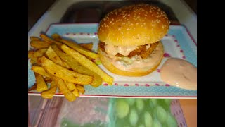 Chicken Zinger Burger Recipe By Foods Vision [upl. by Janean]