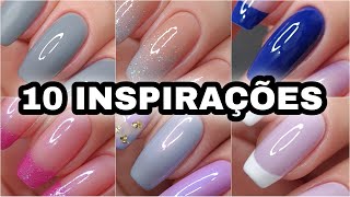 10 INSPIRAÇÕES DE UNHAS [upl. by Ainezey]