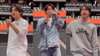 4K 220416 Go Go 고민보다 Go Soundcheck BTS Fancam Permission to Dance PTD On Stage Las Vegas Concert [upl. by Olds373]