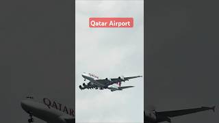 Qatar Airport Aerial view ✈️qatar doha qatarairways takeoff shorts dohaqatar aviation dubai [upl. by Ellevehc]