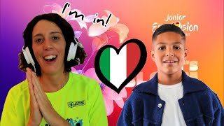 Junior Eurovision 2024 Italy REACTION Simone Grande quotPigiama partyquot [upl. by Jeunesse913]