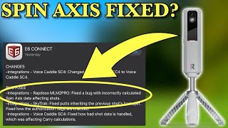 Rapsodo MLM2PRO and E6 connect update we now have SPIN AXIS [upl. by Delmar]